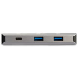 StarTech.com 3 Port USB C Hub with Gigabit Ethernet RJ45 GbE Port - 2x USB-A, 1x USB-C - SuperSpeed 10Gbps USB 3.1/3.2 Gen 2 Type C Hub Adapter - USB Bus Powered - Aluminum - Works w/TB3~3 Port USB C Hub with Gigabit Ethernet RJ45 GbE Port - 2x USB-A, 1x