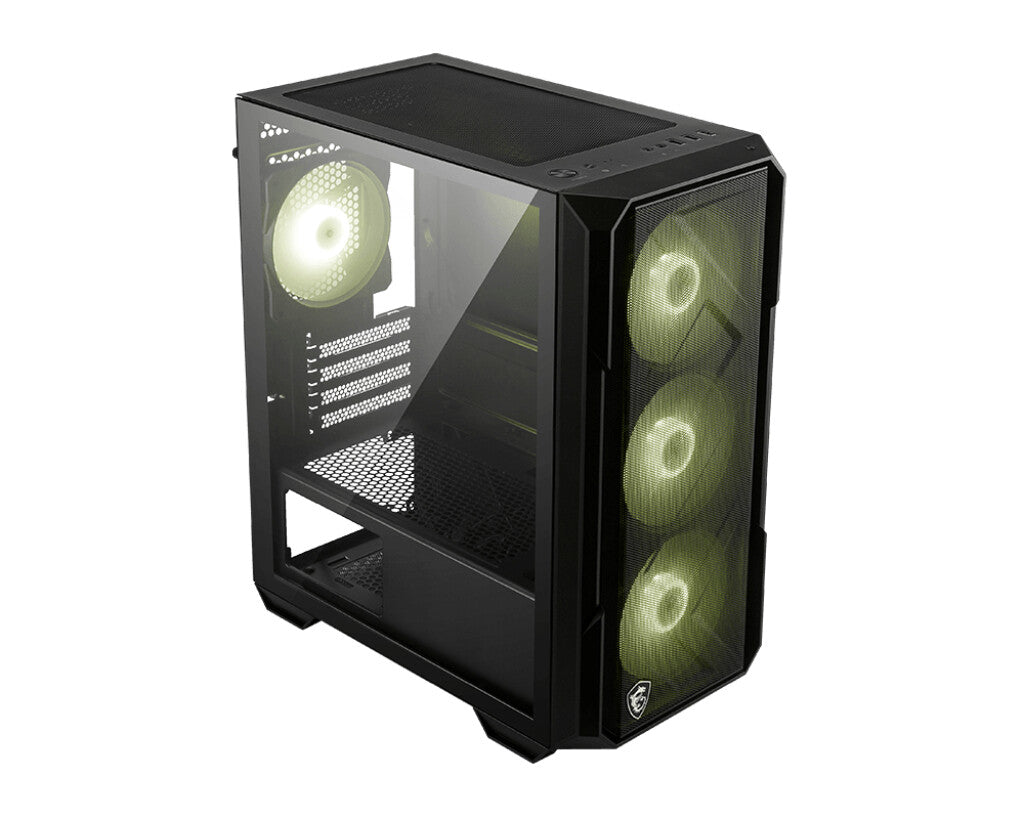 MSI MAG FORGE M120R AIRFLOW computer case Mini Tower Black, Transparent