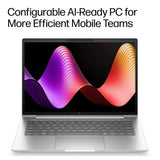 HP EliteBook 6 G2i 14 inch Notebook AI PC Intel Core 7 350 Laptop 35.6 cm (14") WUXGA 16 GB DDR5-SDRAM 512 GB SSD Wi-Fi 7 (802.11be) Windows 11 Pro Silver