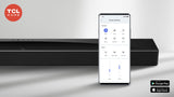 TCL Q75H Q Class 5.1.2 Channel Sound Bar with Dolby Atmos, Ray Danz Technology, and Wireless Subwoofwer