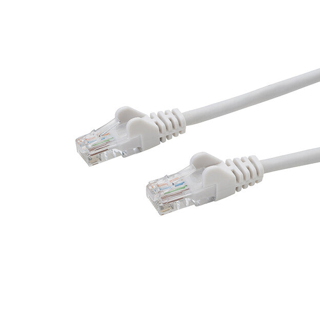 connektgear 5m RJ45 CAT5e UTP Stranded Flush Moulded Network Cable - 24AWG - White