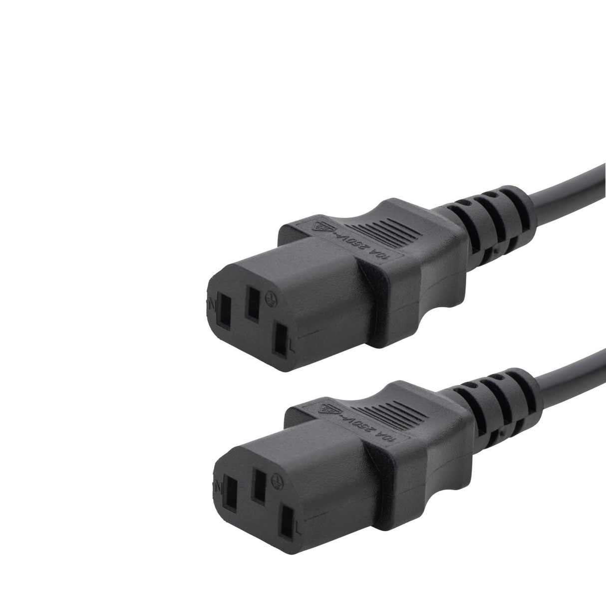 connektgear 2.5m UK Mains Power Splitter Cable - UK Plug to 2 x C13 Sockets