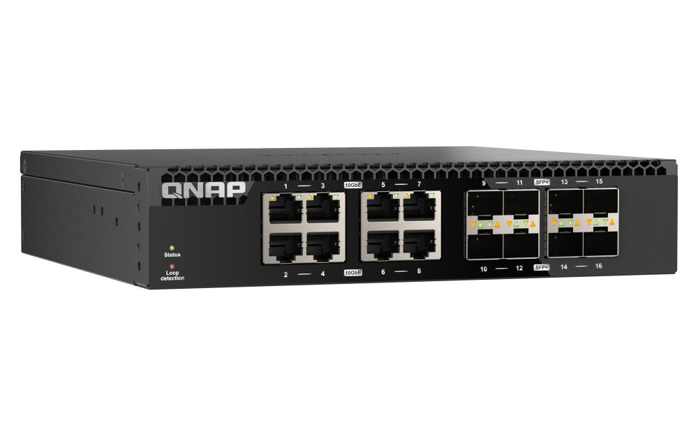 QNAP QSW-3216R-8S8T network switch Unmanaged L2 10G Ethernet (100/1000/10000) Black