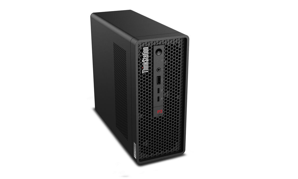 Lenovo ThinkStation P3 Ultra SFF Intel® Core™ i7 i7-14700 16 GB DDR5-SDRAM 512 GB SSD NVIDIA T400 Windows 11 Pro Mini Tower Workstation Black