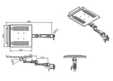 Lindy Desktop Notebook Arm, Silver