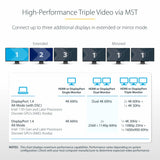 StarTech.com USB-C Triple-Monitor Multiport Adapter, Dual 4K 60Hz + 4K 30Hz HDMI & DisplayPort, 4-Port USB Hub, 100W PD Pass-Through, GbE, SD/MicroSD Card Readers