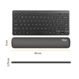 Fellowes Keyboard Wrist Rest Breyta Compact Keyboard Wrist Support with Antibacterial Protection Ergonomic Wrist Support Black