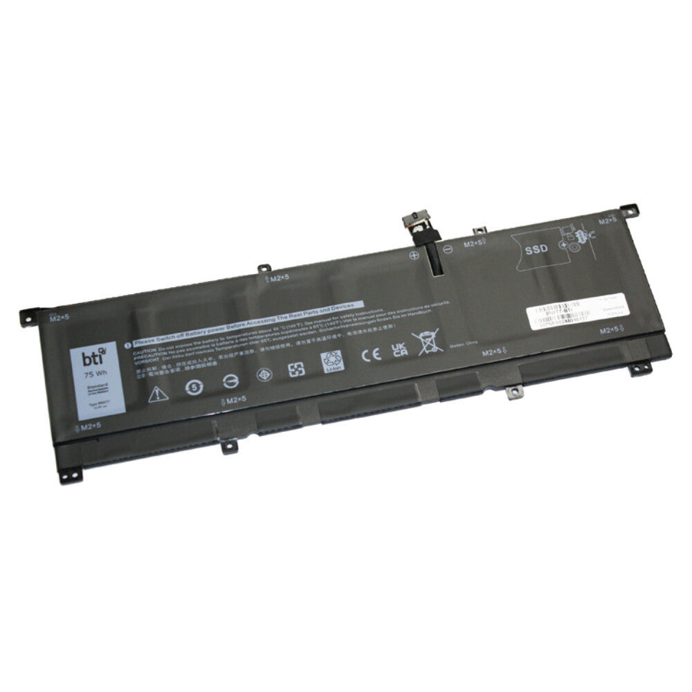 BTI 0TMFYT compatible 75Wh 6-cell battery for DELL XPS 9575 2-IN-1 PRECISION 5530 2-IN-1
