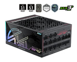 MSI MPG Ai1300TS PCIE5 power supply unit 1300 W 24-pin ATX ATX Black