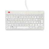 R-Go Tools Ergonomic keyboard R-Go Compact Break, compact keyboard with break software, QWERTY (UK), wired, white