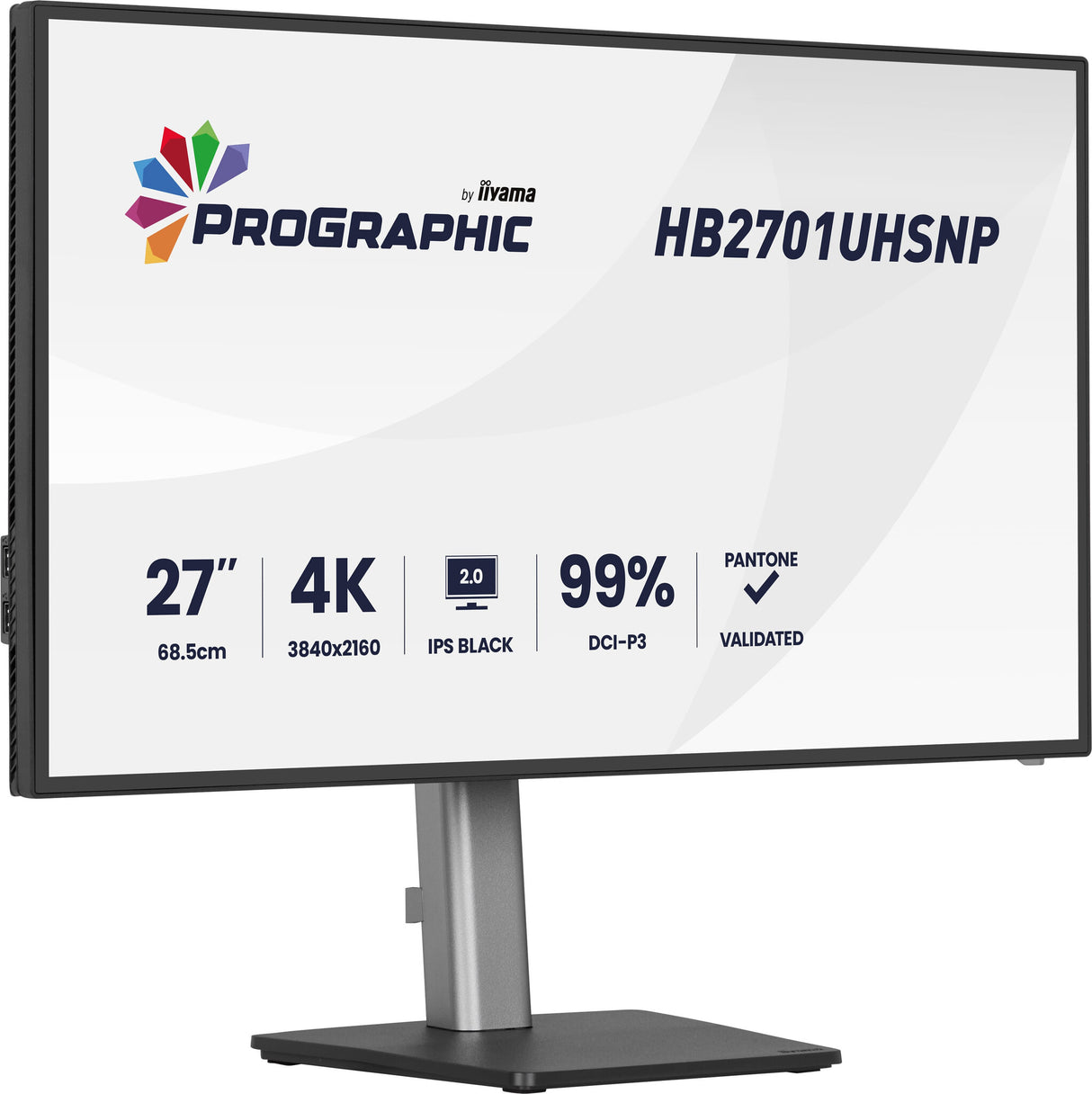 iiyama PROGRAPHIC HB2701UHSNP-B1 computer monitor 68.6 cm (27") 3840 x 2160 pixels 4K Ultra HD LCD Black