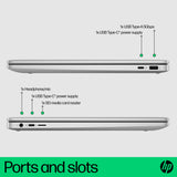 HP Chromebook 15a-nb0004na Intel® Core™ i3 i3-N305 39.6 cm (15.6") Full HD 8 GB LPDDR5-SDRAM 256 GB Flash Wi-Fi 6 (802.11ax) ChromeOS Silver