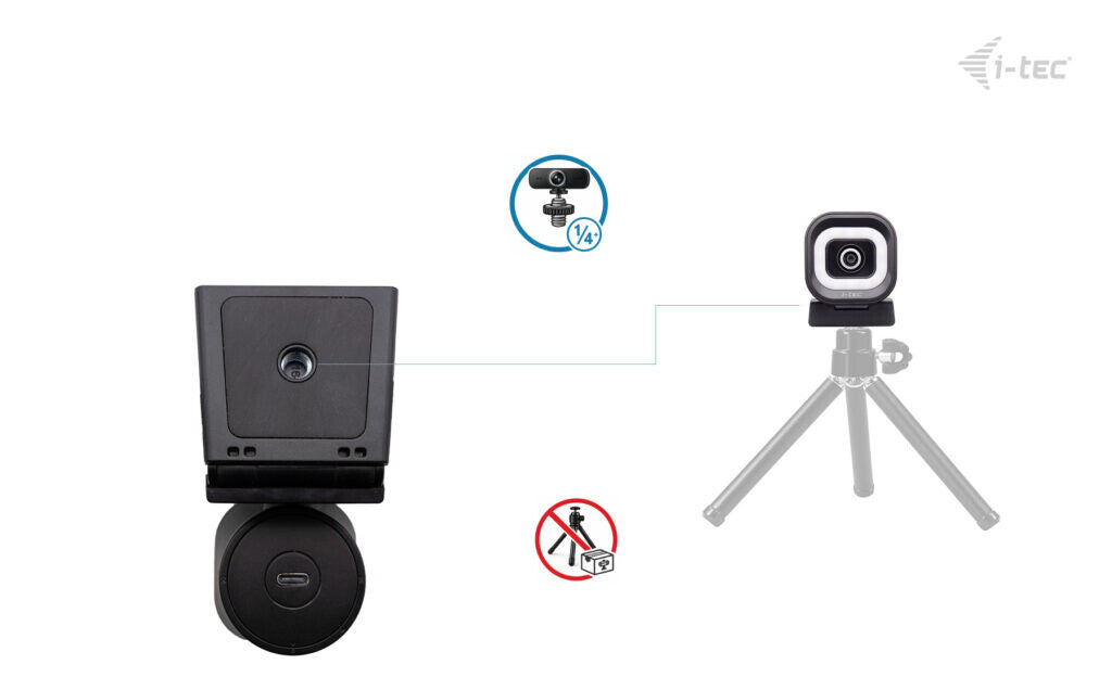 i-tec SOLOMON 700 STREAM 4K Webcam Ring Light