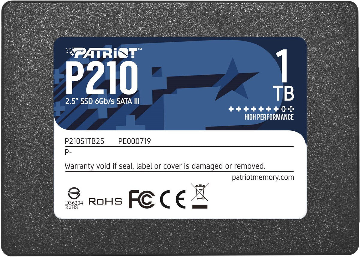 SSD Patriot P210 de 1 TB y 2,5" SATA III