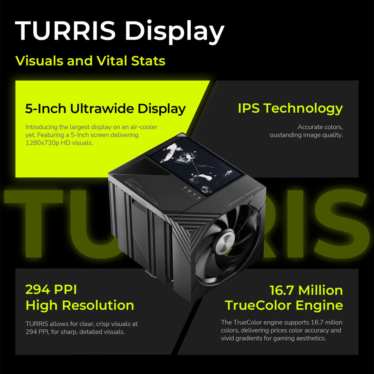 TRYX TURRIS 620 Processor Air cooler Black 1 pc(s)