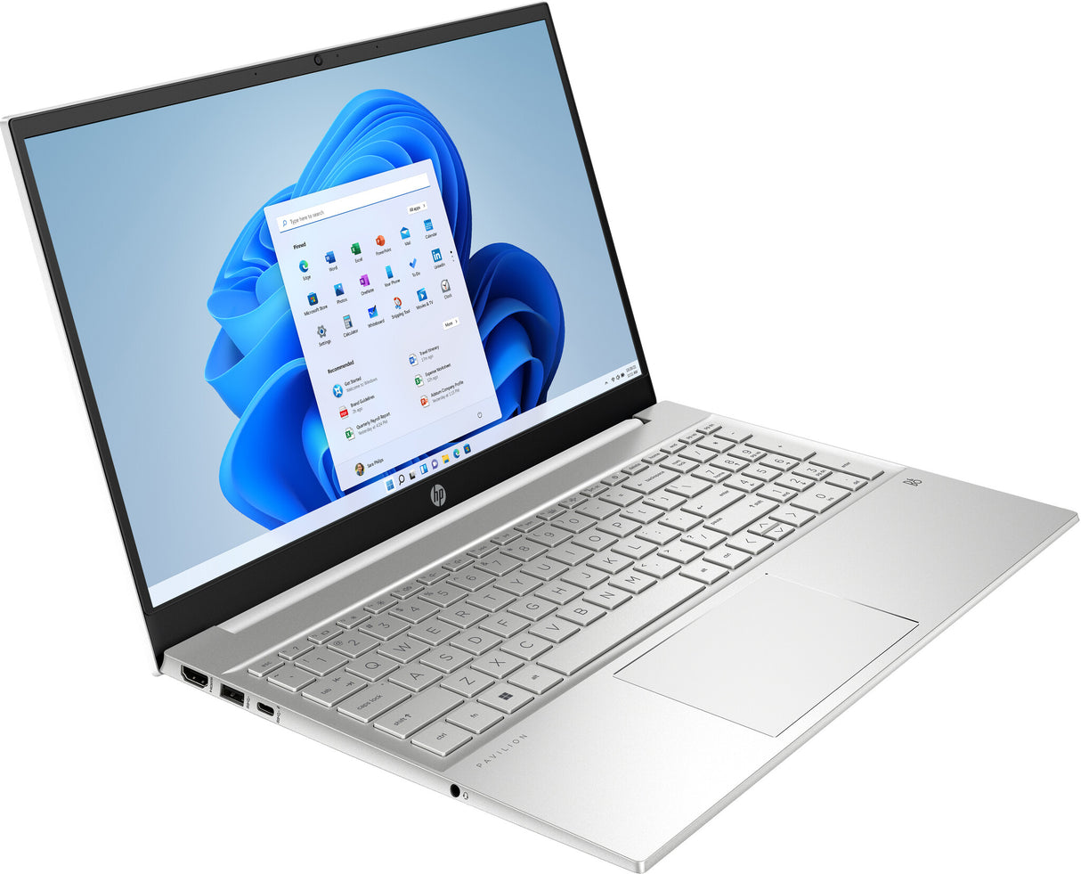HP Pavilion 15-eh1029na AMD Ryzen™ 5 5500U Laptop 39.6 cm (15.6") Full HD 8 GB DDR4-SDRAM 512 GB SSD Wi-Fi 5 (802.11ac) Windows 11 Home Silver