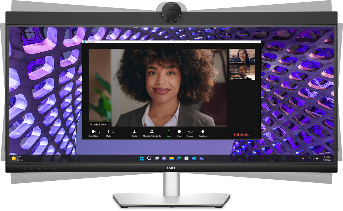 DELL P Series P3424WEB computer monitor 86.7 cm (34.1") 3440 x 1440 pixels Wide Quad HD LCD Black
