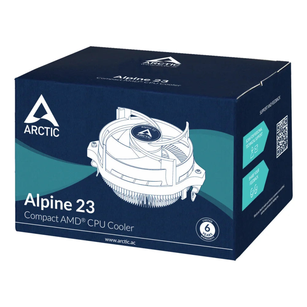 ARCTIC Alpine 23 - Compact AMD CPU-Cooler Processor Air