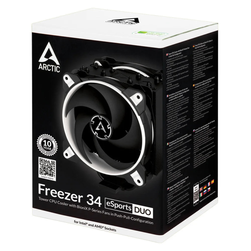 ARCTIC Freezer 34 eSports DUO (Weiß) – Tower CPU Cooler
