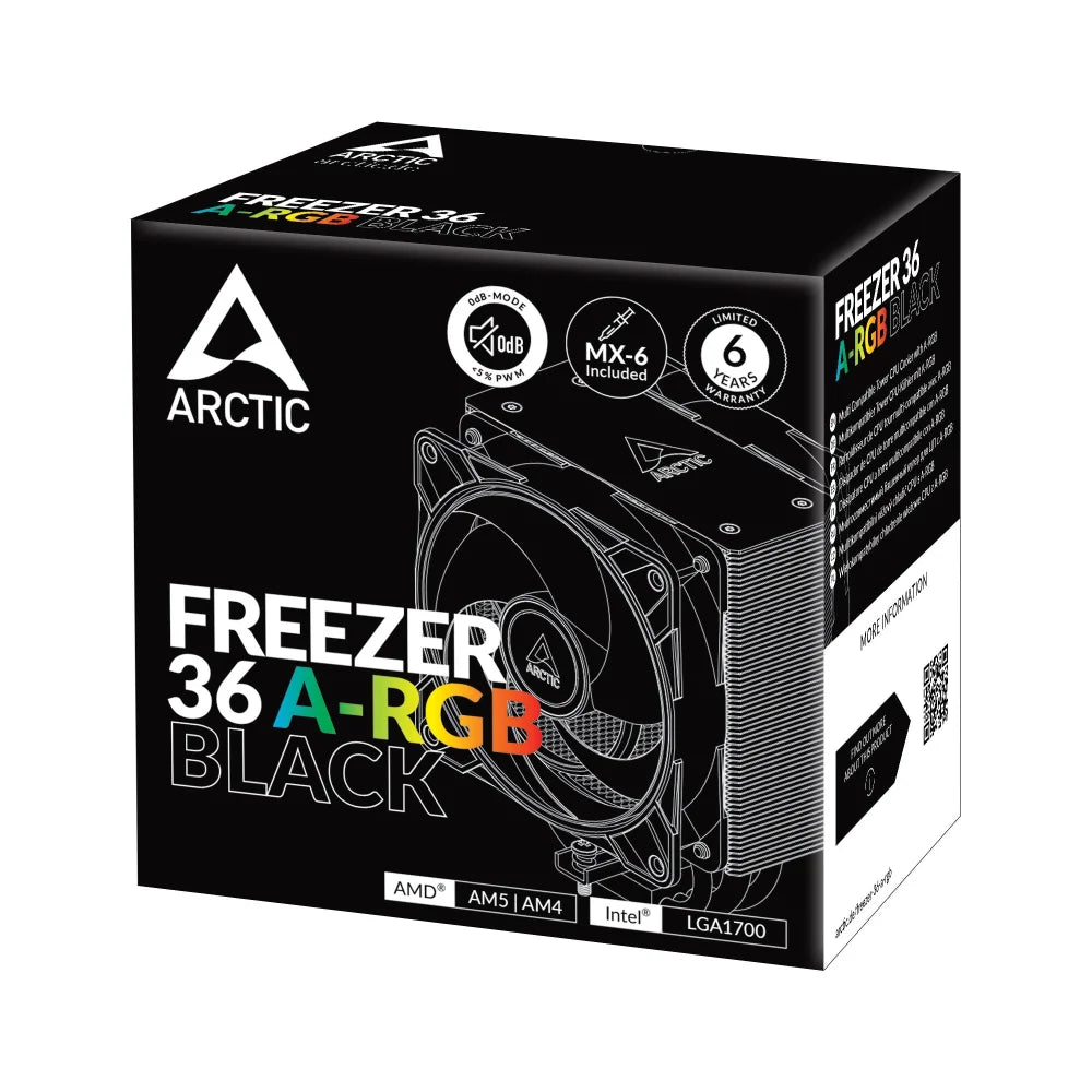 ARCTIC Freezer 36 A-RGB (Black) Multi Compatible Tower CPU