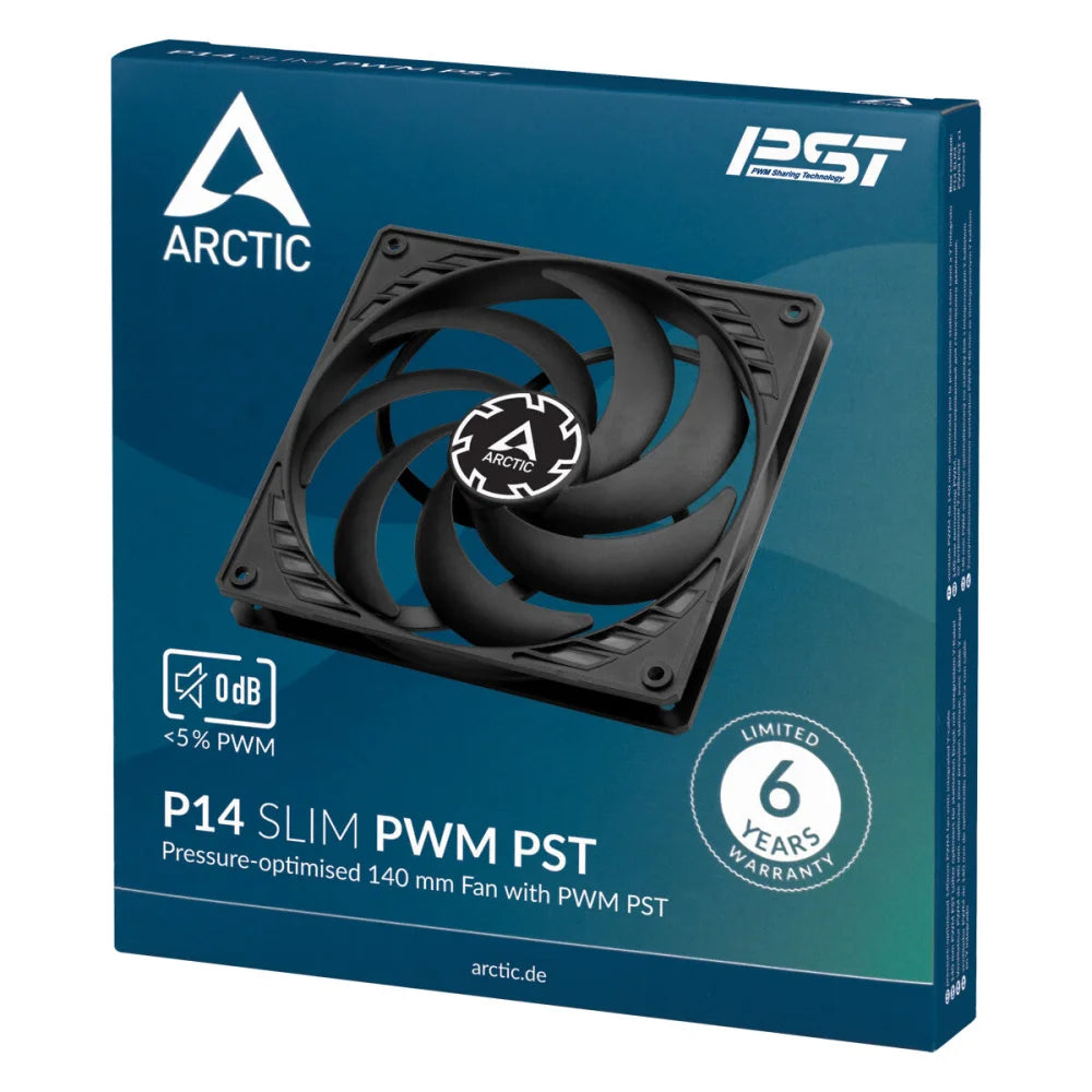 ARCTIC P14 Slim PWM PST Pressure-optimised 140 mm PWM Fan