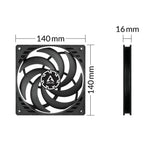 ARCTIC P14 Slim PWM PST Pressure-optimised 140 mm PWM Fan