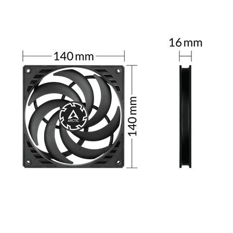 ARCTIC P14 Slim PWM PST Pressure-optimised 140 mm PWM Fan