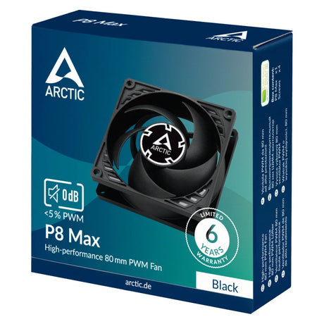 ARCTIC P8 Max - High-Performance 80 mm PWM Fan - Computer