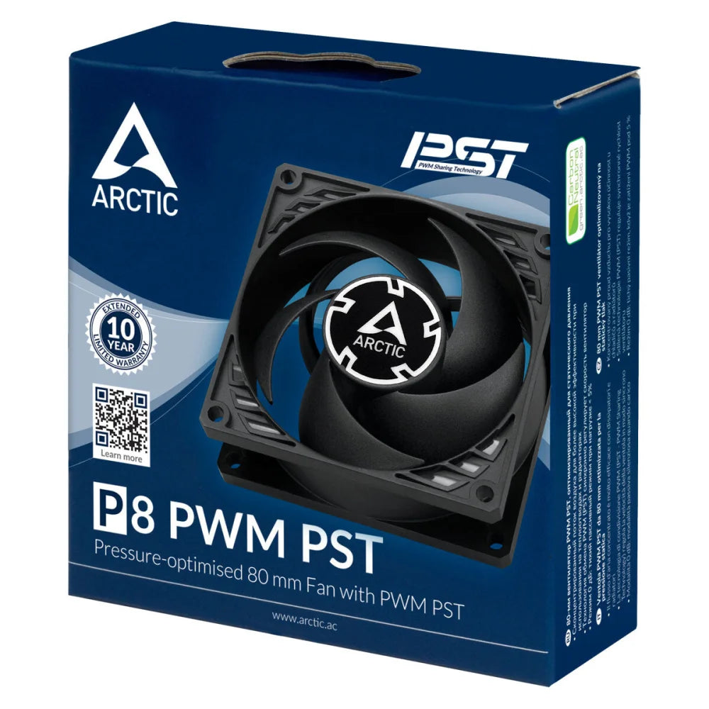 ARCTIC P8 PWM PST - Pressure-optimised 80 mm Fan with PWM