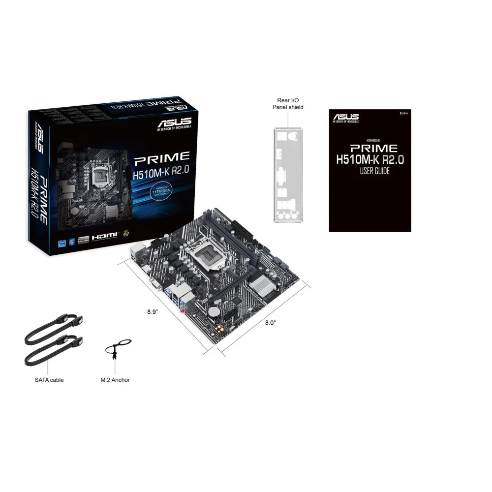 ASUS PRIME H510M-K R2.0 Intel H510 LGA 1200 (Socket H5)