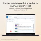 ASUS ExpertBook P3 PM3406CK-R715X AMD Ryzen™ AI 7 350 Laptop 35.6 cm (14") WUXGA 16 GB DDR5-SDRAM 512 GB SSD Wi-Fi 7 (802.11be) Windows 11 Pro Grey