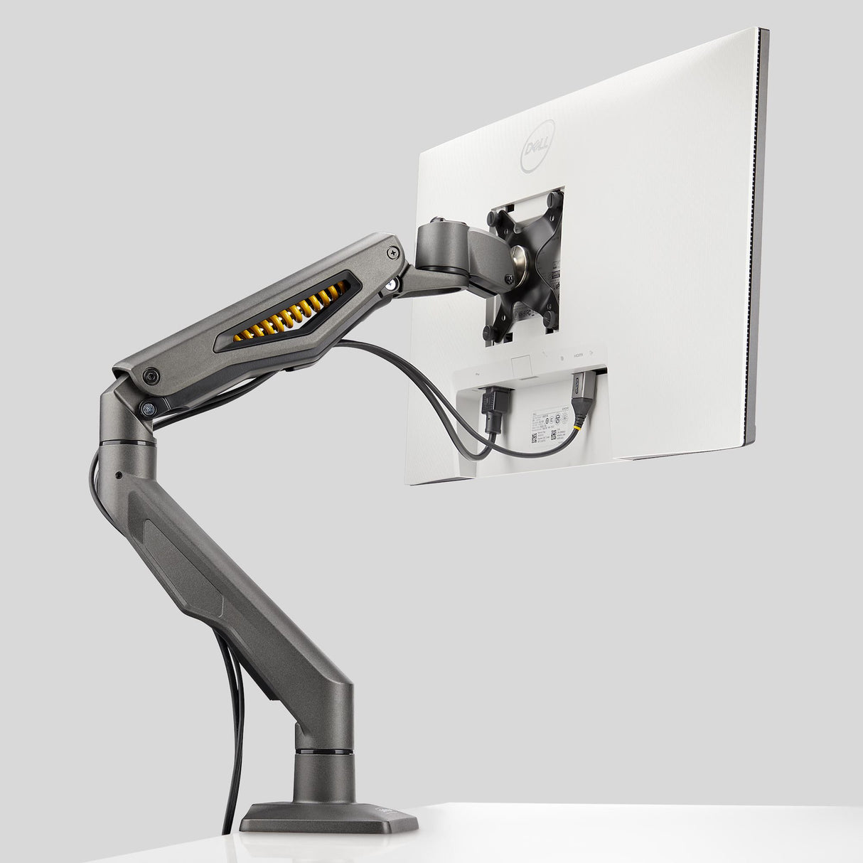 StarTech.com Desk Mount Monitor Arm, Up To 32" Display, Max 22lb/10kg, VESA 75x75/100x100, C-Clamp, Fully Articulating, Mechanical Spring, TAA-compliant