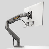 StarTech.com Desk Mount Monitor Arm, Up To 32" Display, Max 22lb/10kg, VESA 75x75/100x100, C-Clamp, Fully Articulating, Mechanical Spring, TAA-compliant