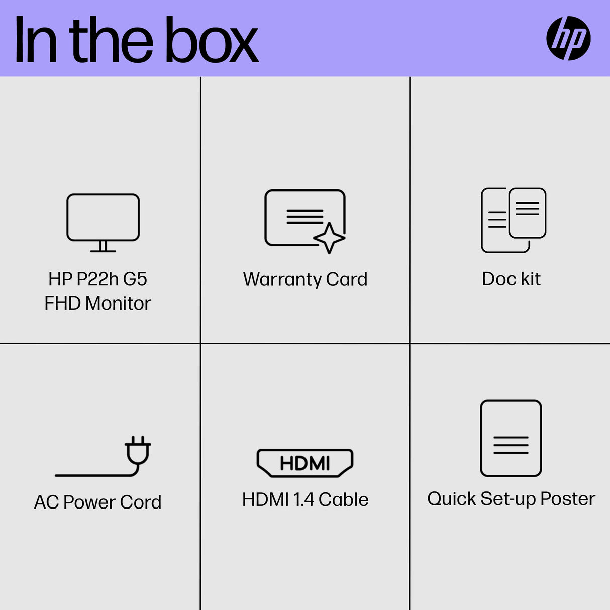 HP P22h G5 FHD Monitor