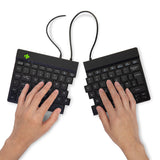 R-Go Tools Ergonomic keyboard R-Go Split Break v2 with break software, ergonomic split keyboard, QWERTY (UK), Wired, black