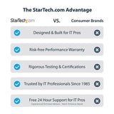 StarTech.com USB-C 10Gbps to M.2 NVMe or M.2 SATA SSD Enclosure - Tool-free External M.2 PCIe/SATA NGFF SSD Aluminum Case - USB Type-C&A Host Cables - Supports 2230/2242/2260/2280