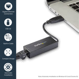 StarTech.com USB 3.0 to Gigabit Ethernet Network Adapter, 10/100/1000 Mbps, USB to RJ45, USB 3.0 to LAN Adapter, USB 3.0 Ethernet Adapter (GbE), TAA Complaint