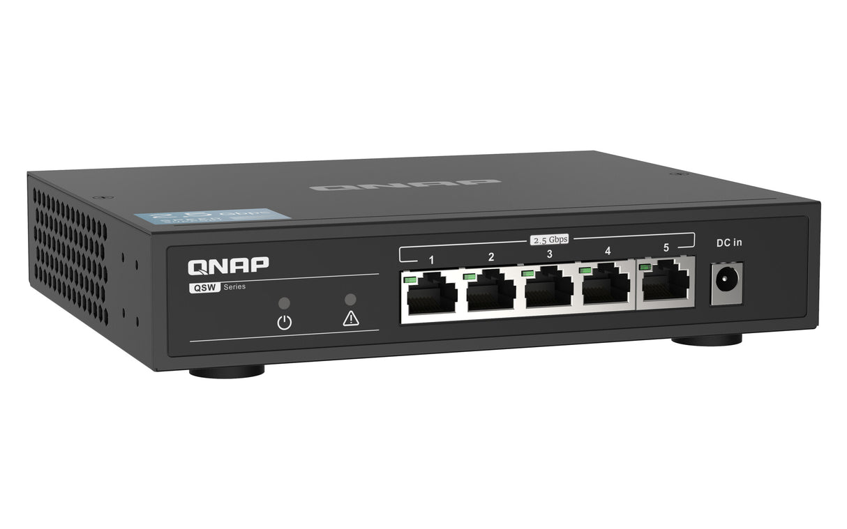 QNAP QSW-1105-5T network switch Unmanaged Gigabit Ethernet (10/100/1000) Black