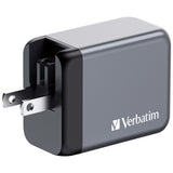 Verbatim GNC-65 GaN Charger 65W with 2 x USB-C PD 65W / 1 x USB-A QC 3.0 (EU/UK/US)