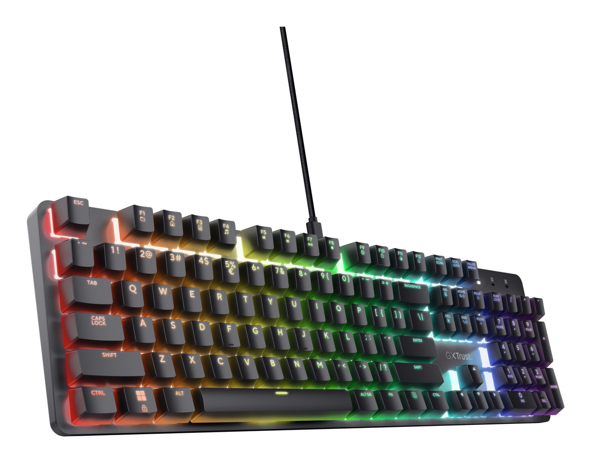 Trust GXT 871 Zora keyboard Gaming USB QWERTY UK English Black