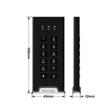 iStorage diskAshur M2 PIN 240 GB USB Type-A / USB Type-C 3.2 Gen 1 (3.1 Gen 1) Black