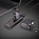 Lindy 4 Port USB 3.0 Hub with 3 Quick Charge 3.0 Ports