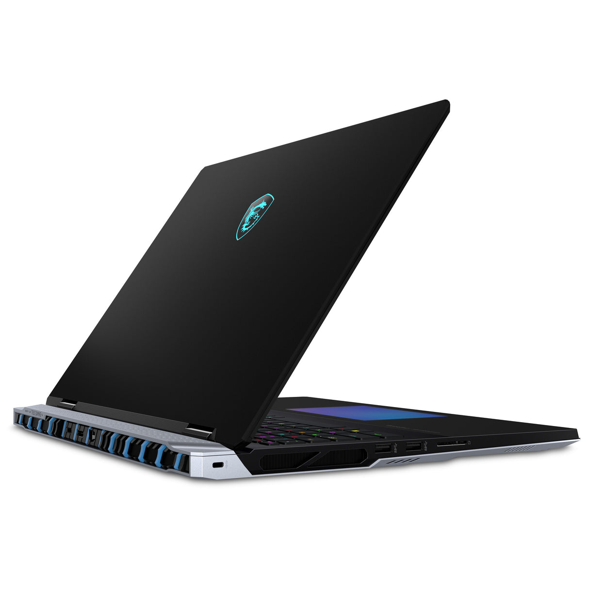 MSI Titan 18 HX A14VHG-004UK Intel® Core™ i9 i9-14900HX Laptop 45.7 cm (18") UHD+ 64 GB DDR5-SDRAM 2 TB SSD NVIDIA GeForce RTX 4080 Wi-Fi 7 (802.11be) Windows 11 Pro Black