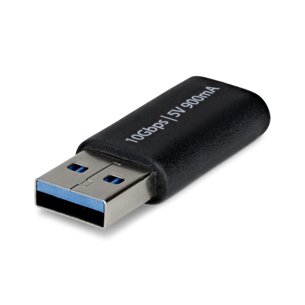 StarTech.com USB-A to USB-C Adapter, USB-A Male to USB-C Female Converter, USB 10Gbps, 5V 900mA, USB to USB C Adapter for USB-A Chargers/Hubs