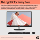 HP All-in-One 24-cr0003na AMD Ryzen™ 5 7520U 60.5 cm (23.8") 1920 x 1080 pixels All-in-One PC 8 GB LPDDR5-SDRAM 512 GB SSD Windows 11 Home Wi-Fi 6 (802.11ax) White