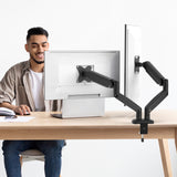 j5create JTSA102 Ergonomic Dual Monitor Mount, Black