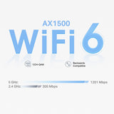 TP-Link AX1500 Whole Home Mesh Wi-Fi 6 System