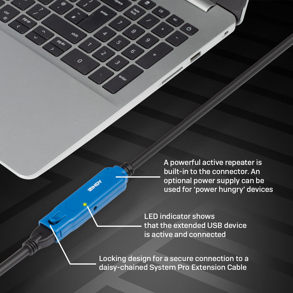 Lindy 8m USB 3.0 Active Extension Pro