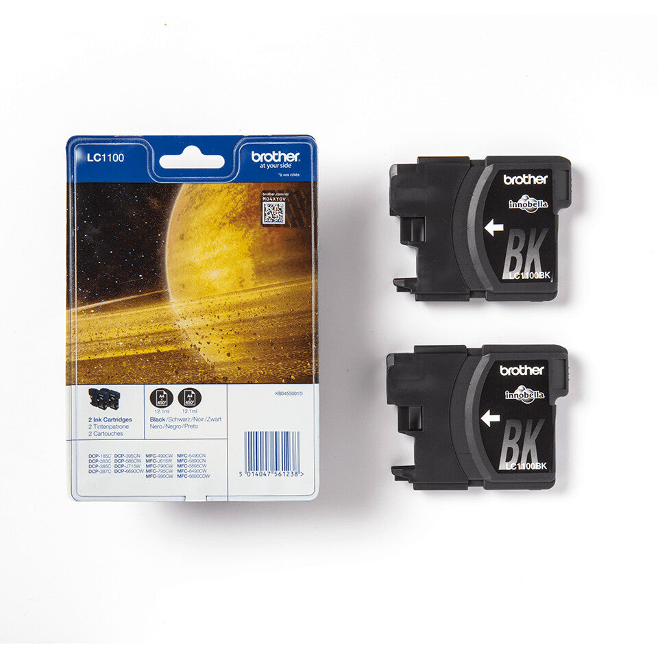 Brother LC1100BKBP2 ink cartridge 2 pc(s) Original Black