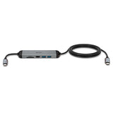Lindy DST-Micro 140, USB-C Laptop Micro Docking Station with 4K Support and 1.4m 60W Charging Cable